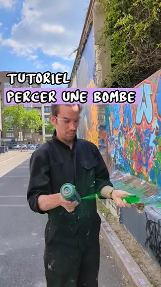 comment percer une bombe de peinture