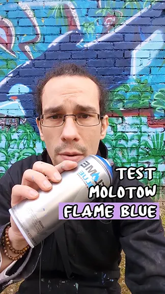 test molotow flame blue