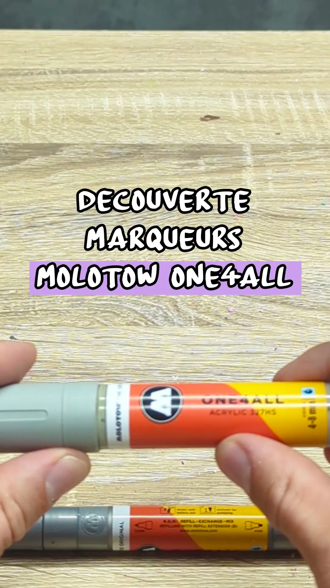 Test marqueurs acryliques Molotow One4All