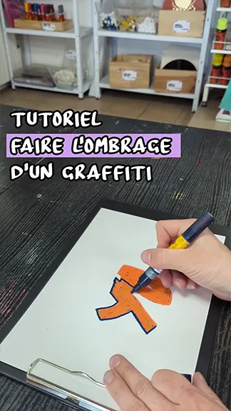 tutoriel faire l'ombre portée d'un graffiti